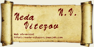 Neda Vitezov vizit kartica